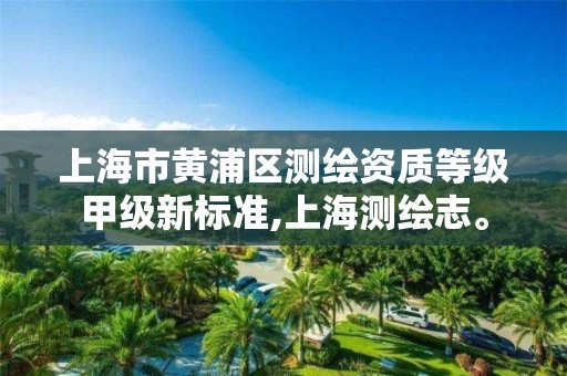 上海市黄浦区测绘资质等级甲级新标准,上海测绘志。