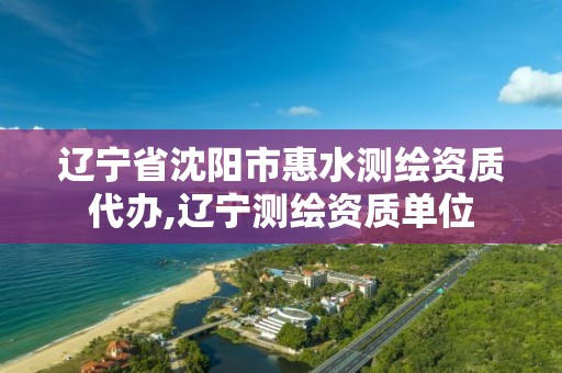 辽宁省沈阳市惠水测绘资质代办,辽宁测绘资质单位