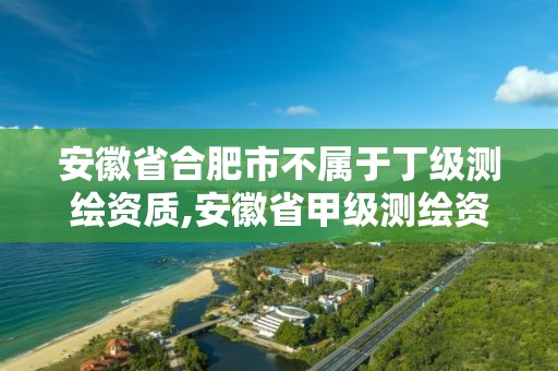 安徽省合肥市不属于丁级测绘资质,安徽省甲级测绘资质单位