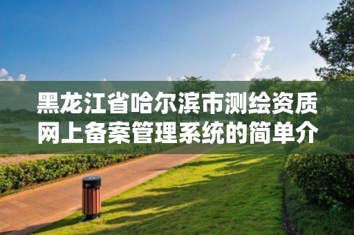 黑龙江省哈尔滨市测绘资质网上备案管理系统的简单介绍