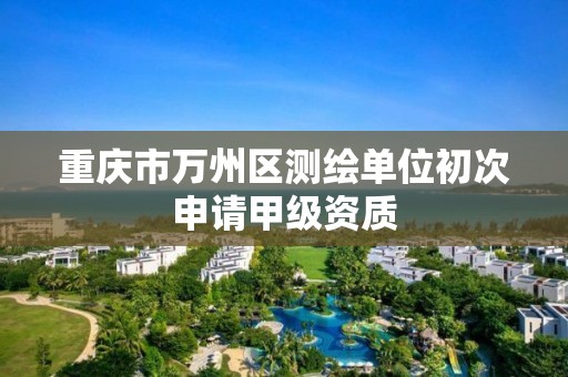 重庆市万州区测绘单位初次申请甲级资质