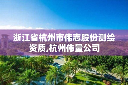 浙江省杭州市伟志股份测绘资质,杭州伟量公司