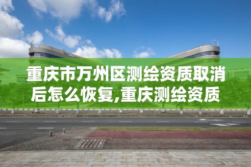 重庆市万州区测绘资质取消后怎么恢复,重庆测绘资质代办。