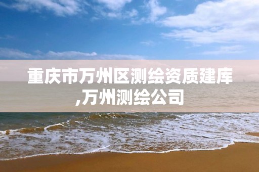 重庆市万州区测绘资质建库,万州测绘公司