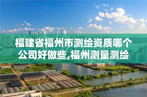 福建省福州市测绘资质哪个公司好做些,福州测量测绘公司