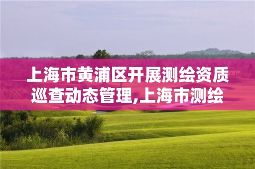 上海市黄浦区开展测绘资质巡查动态管理,上海市测绘单位名单。