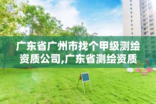 广东省广州市找个甲级测绘资质公司,广东省测绘资质单位名单