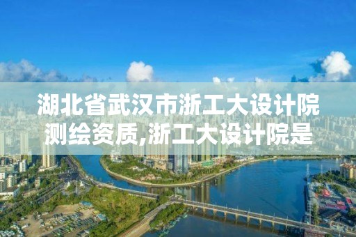 湖北省武汉市浙工大设计院测绘资质,浙工大设计院是什么编制。