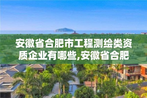 安徽省合肥市工程测绘类资质企业有哪些,安徽省合肥市工程测绘类资质企业有哪些。