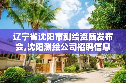 辽宁省沈阳市测绘资质发布会,沈阳测绘公司招聘信息最新招聘