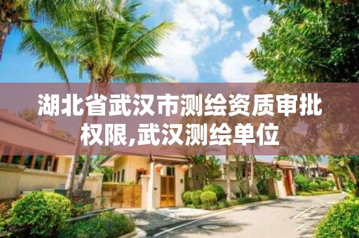 湖北省武汉市测绘资质审批权限,武汉测绘单位