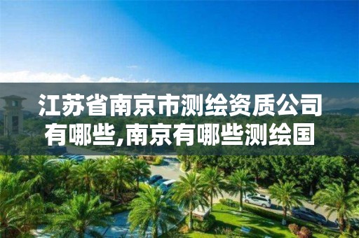 江苏省南京市测绘资质公司有哪些,南京有哪些测绘国企单位