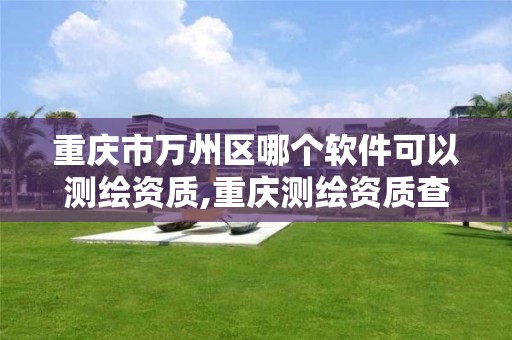 重庆市万州区哪个软件可以测绘资质,重庆测绘资质查询