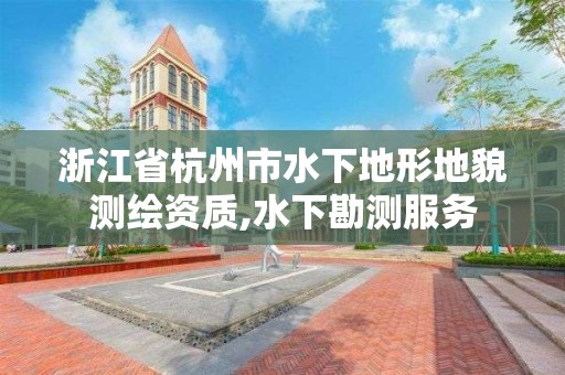 浙江省杭州市水下地形地貌测绘资质,水下勘测服务