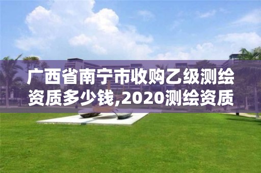 广西省南宁市收购乙级测绘资质多少钱,2020测绘资质乙级标准。