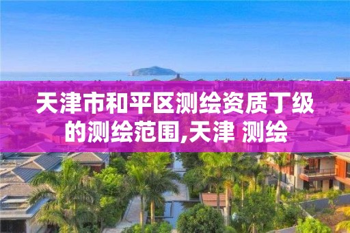 天津市和平区测绘资质丁级的测绘范围,天津 测绘