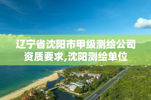 辽宁省沈阳市甲级测绘公司资质要求,沈阳测绘单位