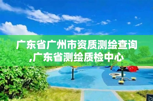 广东省广州市资质测绘查询,广东省测绘质检中心