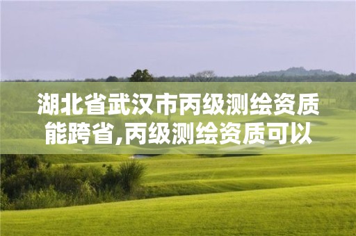 湖北省武汉市丙级测绘资质能跨省,丙级测绘资质可以跨省作业吗