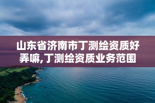 山东省济南市丁测绘资质好弄嘛,丁测绘资质业务范围