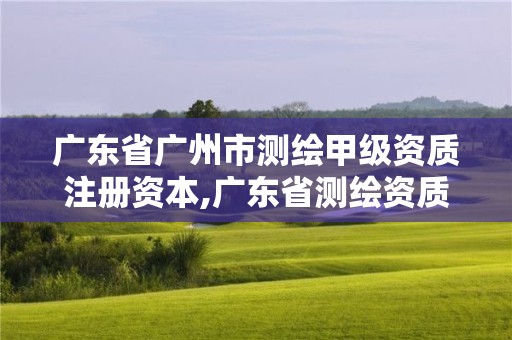 广东省广州市测绘甲级资质注册资本,广东省测绘资质单位名单。