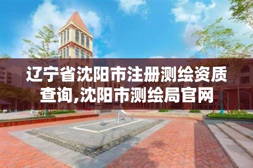 辽宁省沈阳市注册测绘资质查询,沈阳市测绘局官网