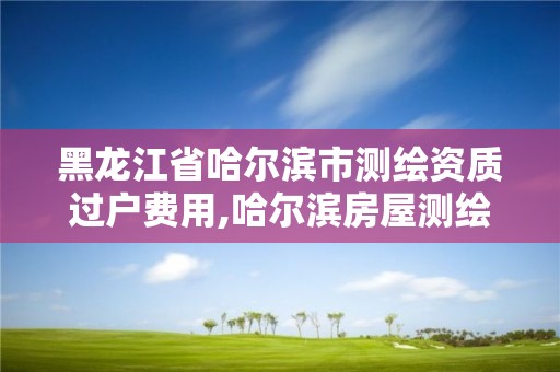 黑龙江省哈尔滨市测绘资质过户费用,哈尔滨房屋测绘