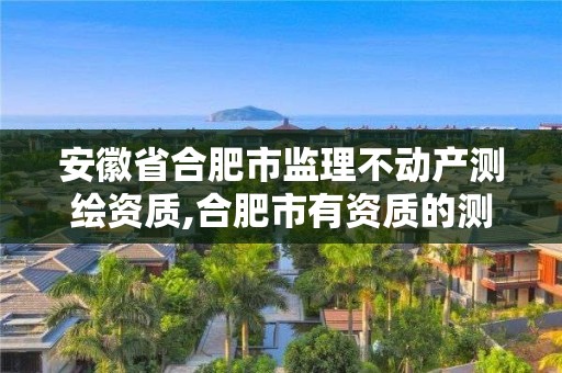 安徽省合肥市监理不动产测绘资质,合肥市有资质的测绘公司。