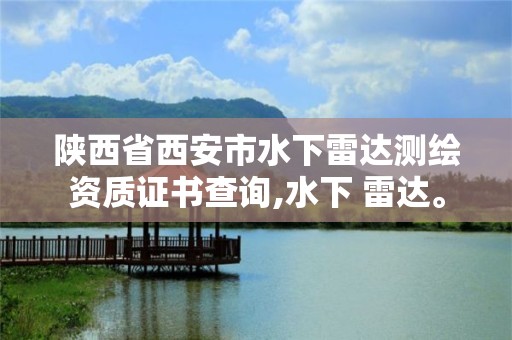 陕西省西安市水下雷达测绘资质证书查询,水下 雷达。