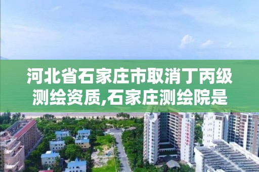 河北省石家庄市取消丁丙级测绘资质,石家庄测绘院是国企吗