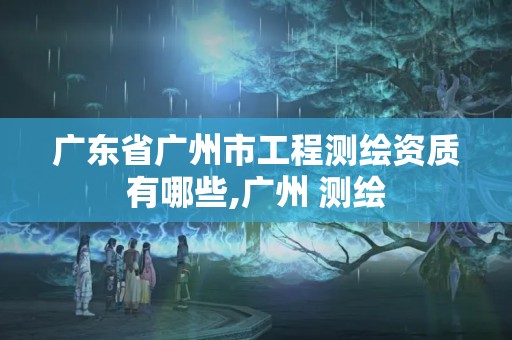 广东省广州市工程测绘资质有哪些,广州 测绘