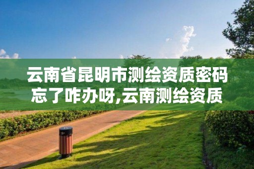 云南省昆明市测绘资质密码忘了咋办呀,云南测绘资质管理平台查询