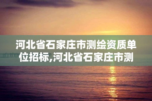 河北省石家庄市测绘资质单位招标,河北省石家庄市测绘资质单位招标公告