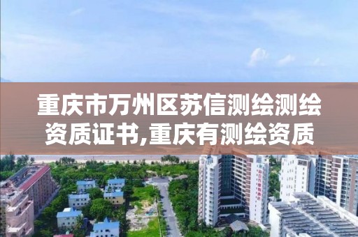 重庆市万州区苏信测绘测绘资质证书,重庆有测绘资质测绘公司大全