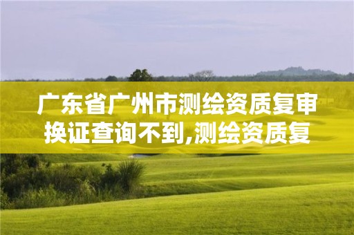 广东省广州市测绘资质复审换证查询不到,测绘资质复审换证申请书怎么写