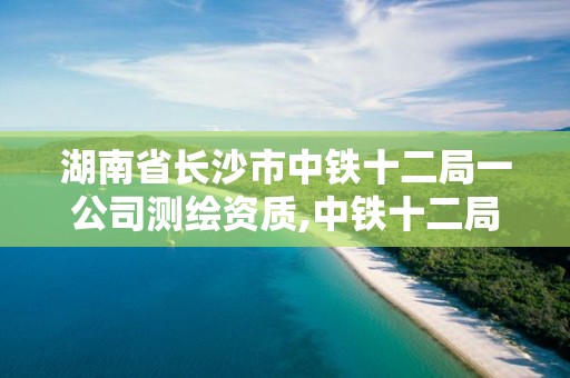 湖南省长沙市中铁十二局一公司测绘资质,中铁十二局设计院资质。