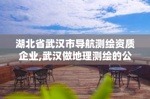 湖北省武汉市导航测绘资质企业,武汉做地理测绘的公司