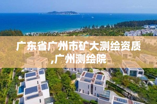 广东省广州市矿大测绘资质,广州测绘院