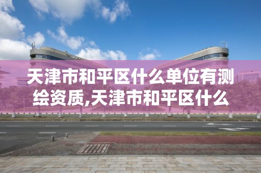 天津市和平区什么单位有测绘资质,天津市和平区什么单位有测绘资质的