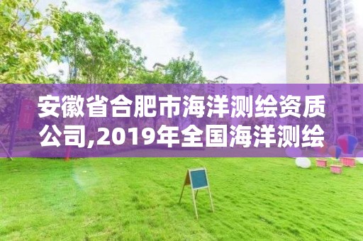 安徽省合肥市海洋测绘资质公司,2019年全国海洋测绘甲级资质单位。