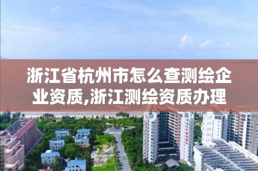 浙江省杭州市怎么查测绘企业资质,浙江测绘资质办理流程。