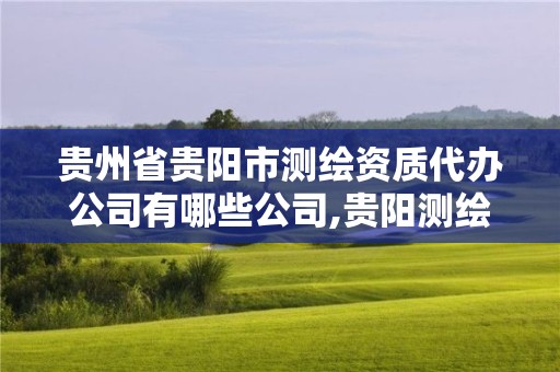 贵州省贵阳市测绘资质代办公司有哪些公司,贵阳测绘公司招聘信息。