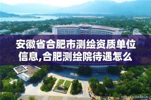 安徽省合肥市测绘资质单位信息,合肥测绘院待遇怎么样