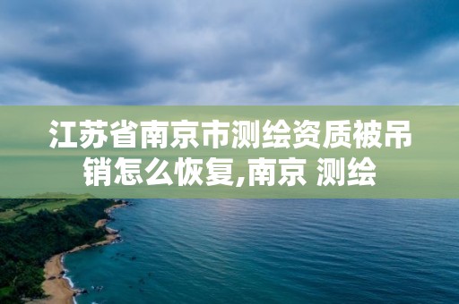 江苏省南京市测绘资质被吊销怎么恢复,南京 测绘