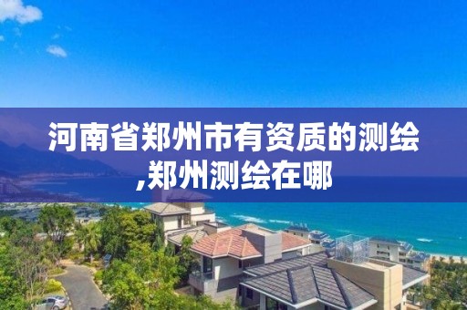 河南省郑州市有资质的测绘,郑州测绘在哪