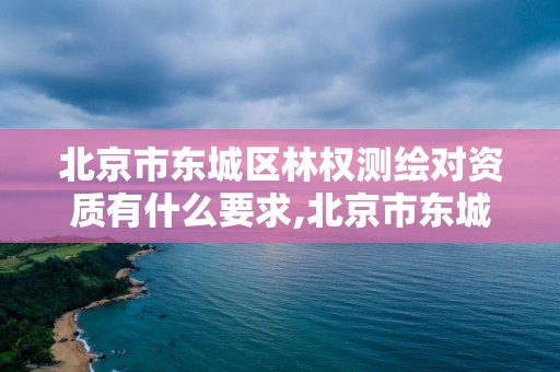 北京市东城区林权测绘对资质有什么要求,北京市东城区林权测绘对资质有什么要求嘛。