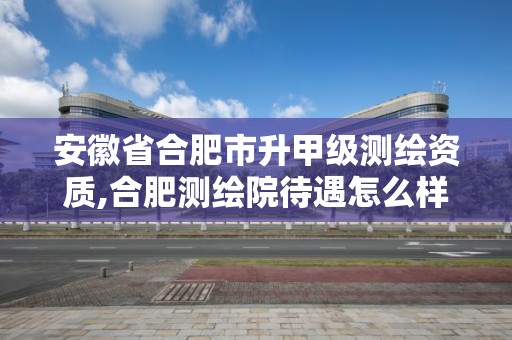 安徽省合肥市升甲级测绘资质,合肥测绘院待遇怎么样。