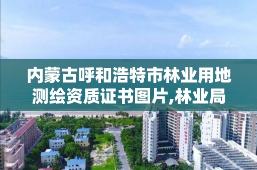 内蒙古呼和浩特市林业用地测绘资质证书图片,林业局测绘是做什么的。