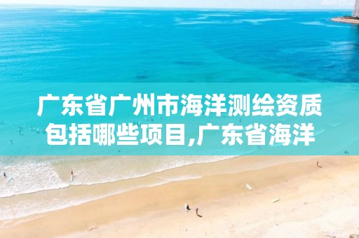 广东省广州市海洋测绘资质包括哪些项目,广东省海洋测绘单位。