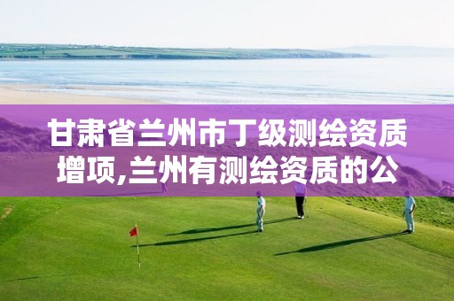 甘肃省兰州市丁级测绘资质增项,兰州有测绘资质的公司有